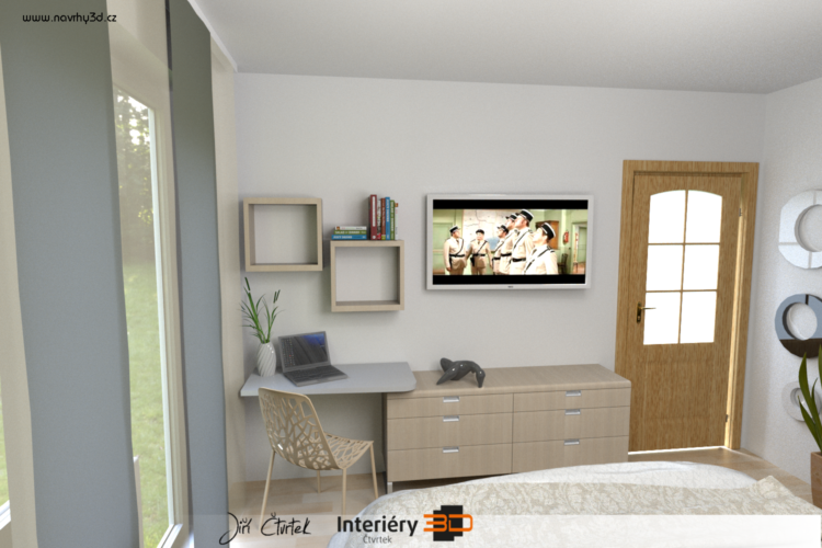 dětské pokoje 3D interiéry Čtvrtek
