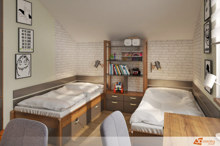 dětské pokoje 3D interiéry Čtvrtek