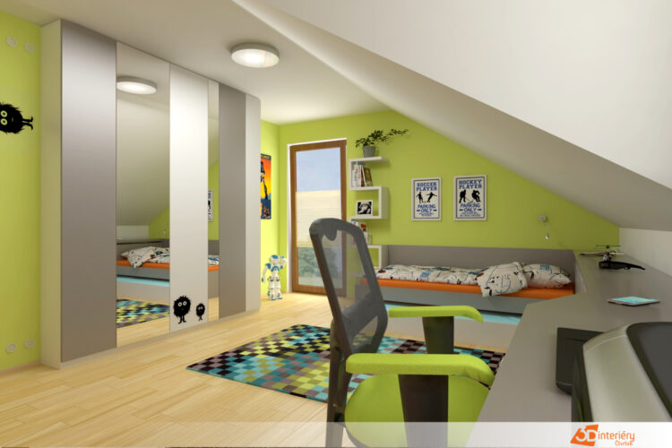 dětské pokoje 3D interiéry Čtvrtek