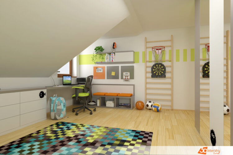 dětské pokoje 3D interiéry Čtvrtek