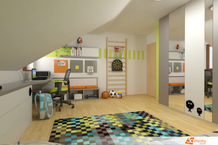 dětské pokoje 3D interiéry Čtvrtek