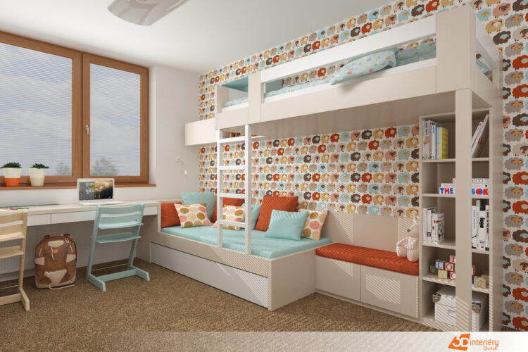 dětské pokoje 3D interiéry Čtvrtek