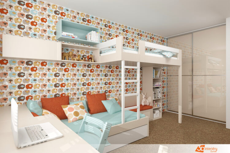 dětské pokoje 3D interiéry Čtvrtek