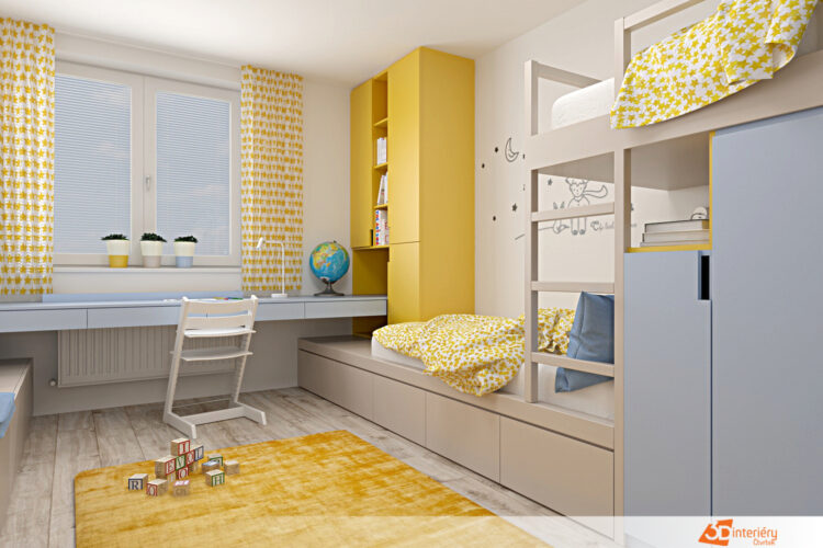 dětské pokoje 3D interiéry Čtvrtek