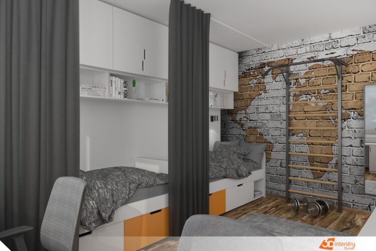 dětské pokoje 3D interiéry Čtvrtek